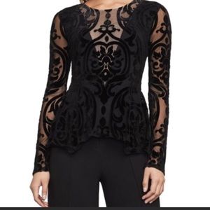 BCBGMAXAZRIA peplum top